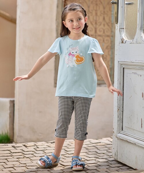 ANY（エニィ）の「【温度で色が変わる】接触冷感 しろくま ミラクルプリント Tシャツ（Tシャツ/カットソー・キッズ・サックスブルー系/ライラック系/ホワイト系・90/100/110/120/130）」の14枚目の写真