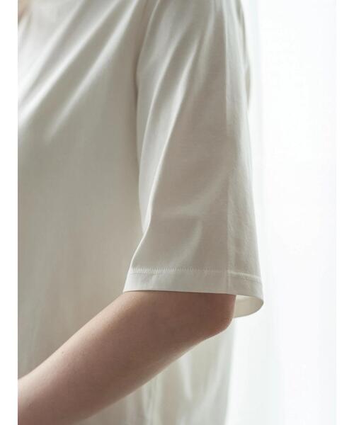 YECCA VECCA（イェッカヴェッカ）の「UVカットコットンTee（Tシャツ/カットソー・レディース・ブラック/オフホワイト・FREE）」の8枚目の写真