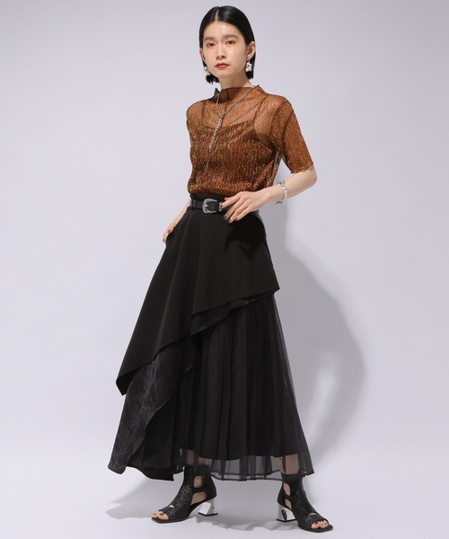 HARE ガラシアーモックネックトップス HARE（ハレ）の「ガラシアーモックネックトップス(HARE)（T