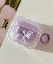 Burner（バーナー）の「【OKUOKU　0909】エアポッツケース airpods case リボン パステルカラー グラデーション oku-airpods-680488026742-10 U（スマホグッズ）」
