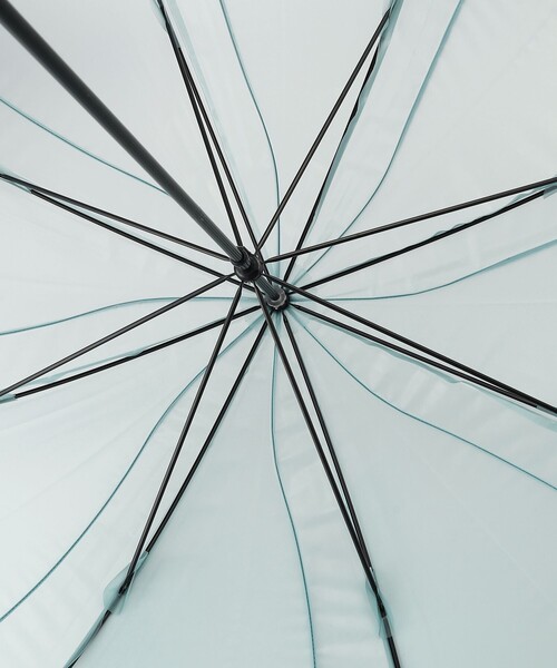 Afternoon Tea(アフタヌーンティー)の「パウダリーフローラルビニル傘(長傘・レディース・ラベンダー/サックスブルー・ONE SIZE)」の6枚目の写真