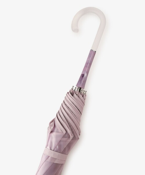 Afternoon Tea(アフタヌーンティー)の「パウダリーフローラルビニル傘(長傘・レディース・ラベンダー/サックスブルー・ONE SIZE)」の8枚目の写真