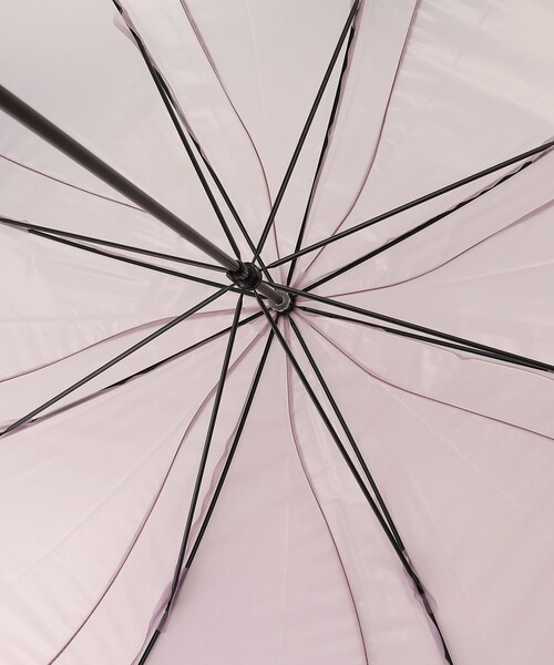 Afternoon Tea(アフタヌーンティー)の「パウダリーフローラルビニル傘(長傘・レディース・ラベンダー/サックスブルー・ONE SIZE)」の10枚目の写真