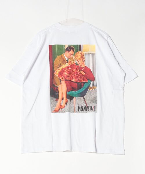 PIZZANISTA!(ピッザニスタ)の「【ムラサキスポーツ限定】PIZZANISTA/ピッザニスタ 半袖Tee/グラフィックTee オーバーサイズ ユニセックス PNTM242-06(Tシャツ/カットソー・メンズ・ホワイト/ブラック・XL/L/M)」の17枚目の写真