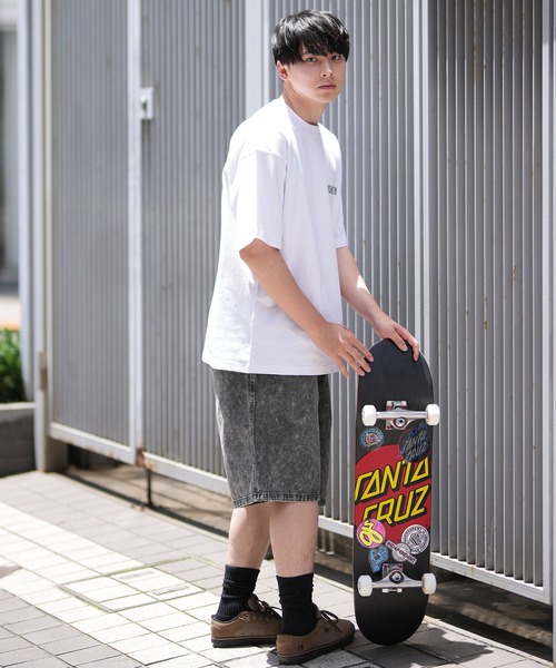 PIZZANISTA!(ピッザニスタ)の「【ムラサキスポーツ限定】PIZZANISTA/ピッザニスタ 半袖Tee/グラフィックTee オーバーサイズ ユニセックス PNTM242-06(Tシャツ/カットソー・メンズ・ホワイト/ブラック・XL/L/M)」の8枚目の写真