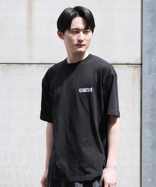 PIZZANISTA!(ピッザニスタ)の「【ムラサキスポーツ限定】PIZZANISTA/ピッザニスタ 半袖Tee/グラフィックTee オーバーサイズ ユニセックス PNTM242-06(Tシャツ/カットソー・メンズ・ホワイト/ブラック・XL/L/M)」の11枚目の写真
