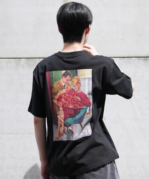 PIZZANISTA!(ピッザニスタ)の「【ムラサキスポーツ限定】PIZZANISTA/ピッザニスタ 半袖Tee/グラフィックTee オーバーサイズ ユニセックス PNTM242-06(Tシャツ/カットソー・メンズ・ホワイト/ブラック・XL/L/M)」の12枚目の写真