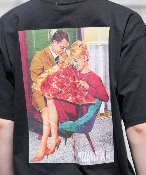 PIZZANISTA!(ピッザニスタ)の「【ムラサキスポーツ限定】PIZZANISTA/ピッザニスタ 半袖Tee/グラフィックTee オーバーサイズ ユニセックス PNTM242-06(Tシャツ/カットソー・メンズ・ホワイト/ブラック・XL/L/M)」の16枚目の写真