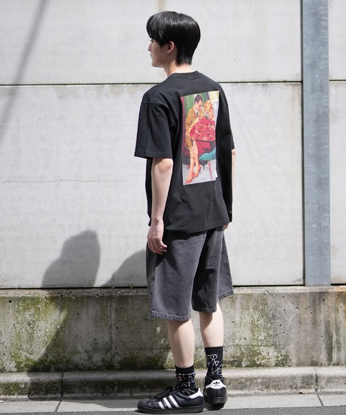 PIZZANISTA!(ピッザニスタ)の「【ムラサキスポーツ限定】PIZZANISTA/ピッザニスタ 半袖Tee/グラフィックTee オーバーサイズ ユニセックス PNTM242-06(Tシャツ/カットソー・メンズ・ホワイト/ブラック・XL/L/M)」の14枚目の写真