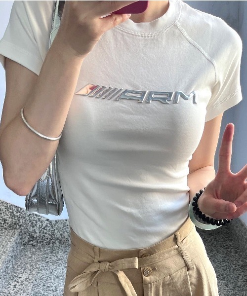 セール】メタル凹凸ロゴちびT（Tシャツ/カットソー）｜SHEENA
