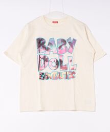親子お揃い 転写ロゴ Tシャツ 9519A