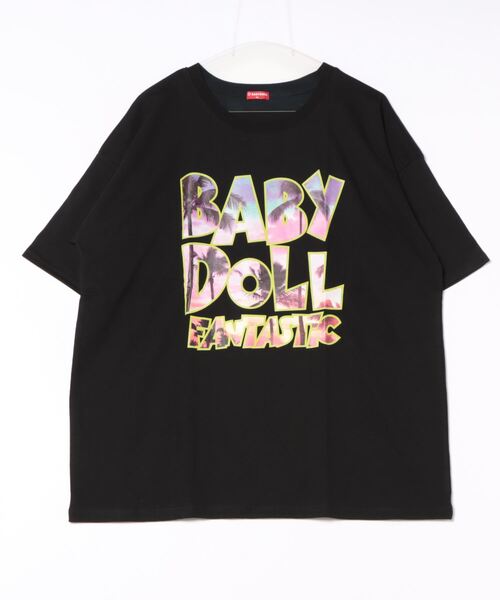 BABYDOLL(ベビードール)の「親子お揃い 転写ロゴ Tシャツ 9519A(Tシャツ/カットソー・レディース・ブラック/ホワイト・S/M/XL/L)」の3枚目の写真