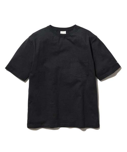 Snow Peak(スノーピーク)の「SNOWPEAK / スノーピーク Recycled Cotton Heavy T-Shirt TS-22SU401R(Tシャツ/カットソー・メンズ・ブラック/オートミール・MEDIUM/LARGE/X-LARGE)」の1枚目の写真