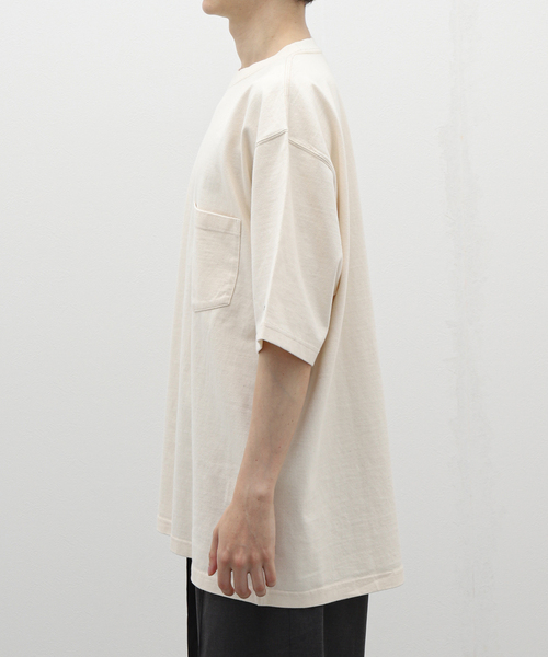 Snow Peak(スノーピーク)の「SNOWPEAK / スノーピーク Recycled Cotton Heavy T-Shirt TS-22SU401R(Tシャツ/カットソー・メンズ・ブラック/オートミール・MEDIUM/LARGE/X-LARGE)」の6枚目の写真