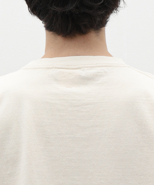 Snow Peak(スノーピーク)の「SNOWPEAK / スノーピーク Recycled Cotton Heavy T-Shirt TS-22SU401R(Tシャツ/カットソー・メンズ・ブラック/オートミール・MEDIUM/LARGE/X-LARGE)」の9枚目の写真
