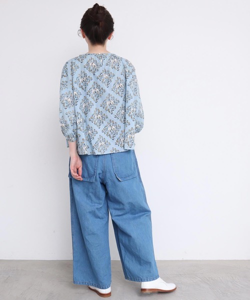 l'atelier du savon 野うさぎのブロックpr　ブラウス l'atelier du savon（アトリエドサボン）の「○C/野うさぎのブロックpr