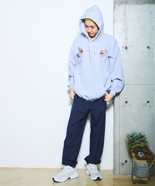 AlexanderLeeChang（アレキサンダーリーチャン）の「AlexanderLeeChang アレキサンダーリーチャン / BLC HOODIE [BANAMINGO] バナミンゴ刺繍ビッグシルエットパーカー / BC-012417（パーカー・メンズ・ブラック/グレー/ミント・XX-LARGE/X-LARGE/MEDIUM/LARGE）」の7枚目の写真