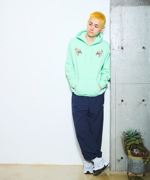 AlexanderLeeChang（アレキサンダーリーチャン）の「AlexanderLeeChang アレキサンダーリーチャン / BLC HOODIE [BANAMINGO] バナミンゴ刺繍ビッグシルエットパーカー / BC-012417（パーカー・メンズ・ブラック/グレー/ミント・XX-LARGE/X-LARGE/MEDIUM/LARGE）」の8枚目の写真