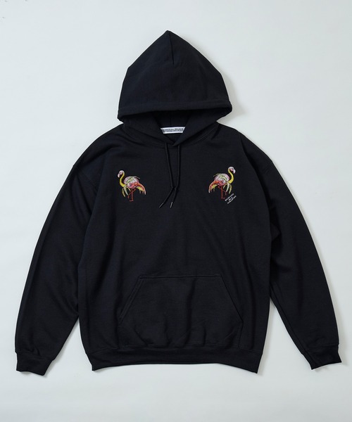 AlexanderLeeChang（アレキサンダーリーチャン）の「AlexanderLeeChang アレキサンダーリーチャン / BLC HOODIE [BANAMINGO] バナミンゴ刺繍ビッグシルエットパーカー / BC-012417（パーカー・メンズ・ブラック/グレー/ミント・XX-LARGE/X-LARGE/MEDIUM/LARGE）」の10枚目の写真