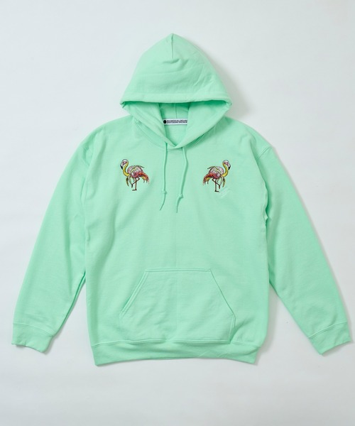 AlexanderLeeChang（アレキサンダーリーチャン）の「AlexanderLeeChang アレキサンダーリーチャン / BLC HOODIE [BANAMINGO] バナミンゴ刺繍ビッグシルエットパーカー / BC-012417（パーカー・メンズ・ブラック/グレー/ミント・XX-LARGE/X-LARGE/MEDIUM/LARGE）」の12枚目の写真