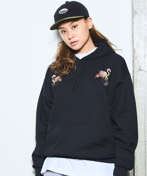 AlexanderLeeChang（アレキサンダーリーチャン）の「AlexanderLeeChang アレキサンダーリーチャン / BLC HOODIE [BANAMINGO] バナミンゴ刺繍ビッグシルエットパーカー / BC-012417（パーカー・メンズ・ブラック/グレー/ミント・XX-LARGE/X-LARGE/MEDIUM/LARGE）」の17枚目の写真