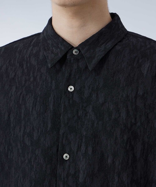 UNITED TOKYO（ユナイテッドトウキョウ）の「FSVジャガードシャツ（シャツ/ブラウス・メンズ・ブラック/オリーブ・1/2）」の9枚目の写真