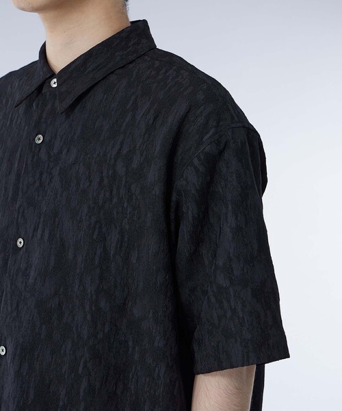 UNITED TOKYO（ユナイテッドトウキョウ）の「FSVジャガードシャツ（シャツ/ブラウス・メンズ・ブラック/オリーブ・1/2）」の8枚目の写真