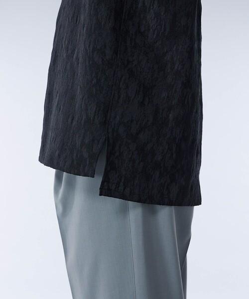 UNITED TOKYO（ユナイテッドトウキョウ）の「FSVジャガードシャツ（シャツ/ブラウス・メンズ・ブラック/オリーブ・1/2）」の5枚目の写真