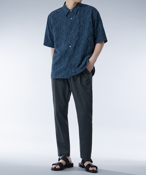 UNITED TOKYO（ユナイテッドトウキョウ）の「FSVジャガードシャツ（シャツ/ブラウス・メンズ・ブラック/オリーブ・1/2）」の14枚目の写真