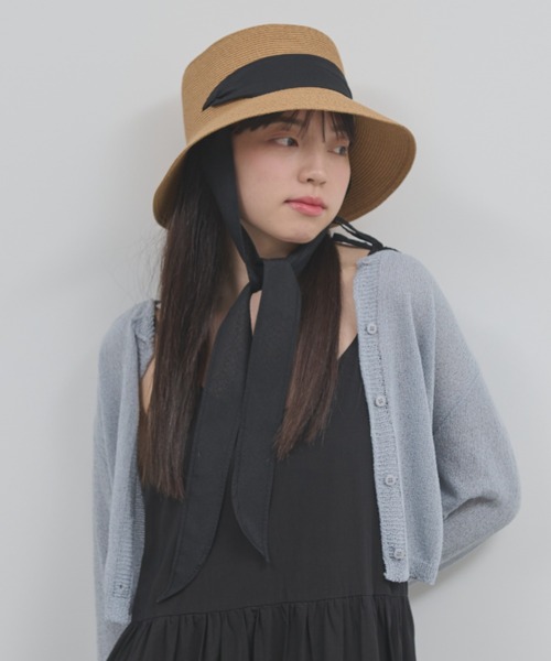 paravion(パラビオン)の「リボン麦わらハット(ハット・レディース・ベージュ/アイボリー・FREE)」の20枚目の写真