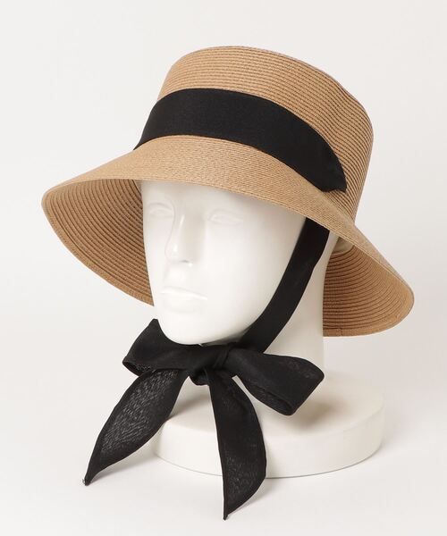 paravion(パラビオン)の「リボン麦わらハット(ハット・レディース・ベージュ/アイボリー・FREE)」の21枚目の写真