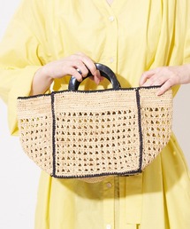 collex | 【別注】ラフィア透かし編バッグ(かごバッグ)