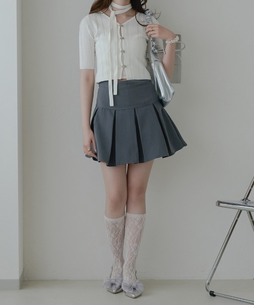 Ambre Neige（アンブルネージュ）の「sheer knit cardigan / シアー
