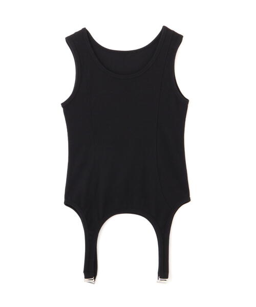 FREE'S MART(フリーズマート)の「テレコガータータンクトップ(タンクトップ・レディース・ホワイト/ブラック・FREE)」の5枚目の写真