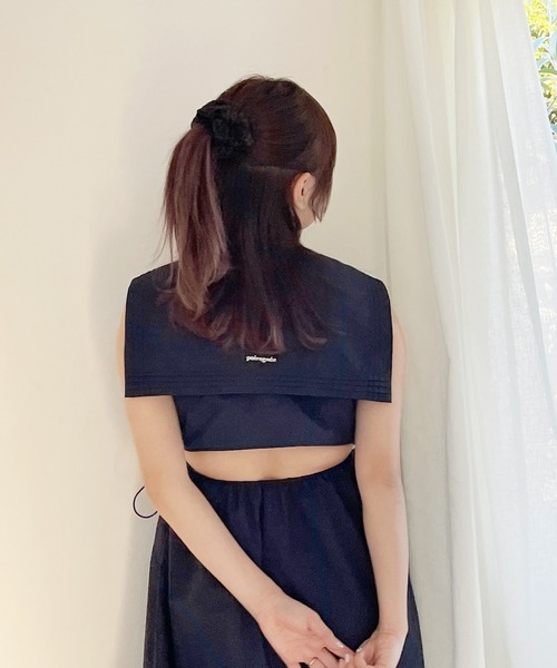 RUBY AND YOU（ルビーアンドユー）の「［select］ジャガードシュシュ（シュシュ・レディース・アイボリー/ブラック・FREE）」の3枚目の写真