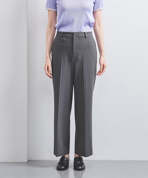 UNITED ARROWS（ユナイテッドアローズ）の「バイアス ワイドパンツ（スラックス・レディース・ダークグレー/ベージュ/ライラック・36/38/40/34）」の18枚目の写真