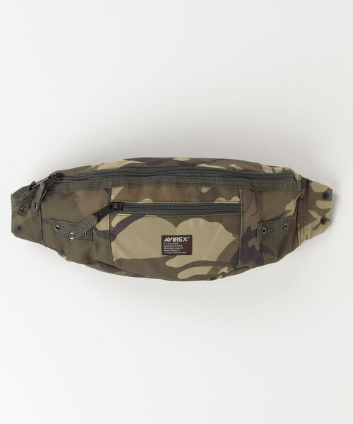 EAGLE POLYESTER 2WAY WAIST BAG /イーグル ポリエステル 2ウェイ ウエストバッグ（ボディバッグ/ウエストポーチ）｜AVIREX（アヴィレックス）