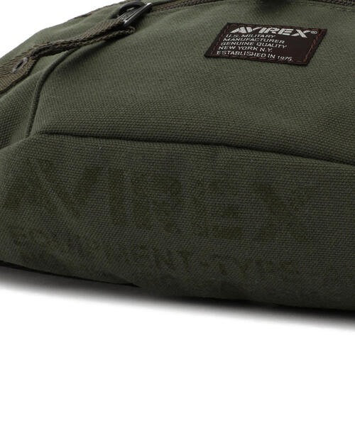 AVIREX(アヴィレックス)の「EAGLE POLYESTER 2WAY WAIST BAG /イーグル ポリエステル 2ウェイ ウエストバッグ(ボディバッグ/ウエストポーチ・レディース・カーキ/その他3/ブラック・F)」の12枚目の写真