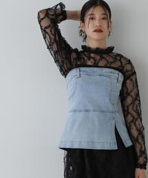 N.（N. Natural Beauty Basic）（エヌエヌナチュラルビューティーベーシック）の「◆デニムベアビスチェ（ベスト・レディース）」