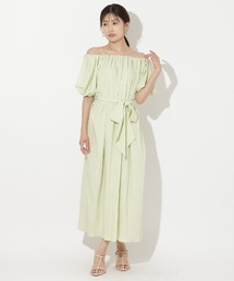 AND COUTURE｜アンドクチュール（レディース）のワンピース（グリーン