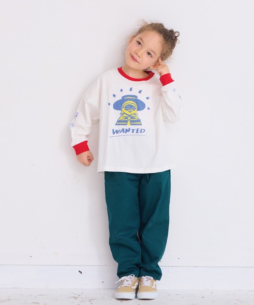 BIG FIELD(ビッグフィールド)の「ツイルサイドテープタックパンツ(その他パンツ・キッズ・モスグリーン/アイボリー/ネイビー/キャメル・100/95/130/150/140/80/120/110/90)」の15枚目の写真