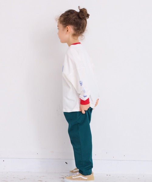 BIG FIELD(ビッグフィールド)の「ツイルサイドテープタックパンツ(その他パンツ・キッズ・モスグリーン/アイボリー/ネイビー/キャメル・100/95/130/150/140/80/120/110/90)」の16枚目の写真