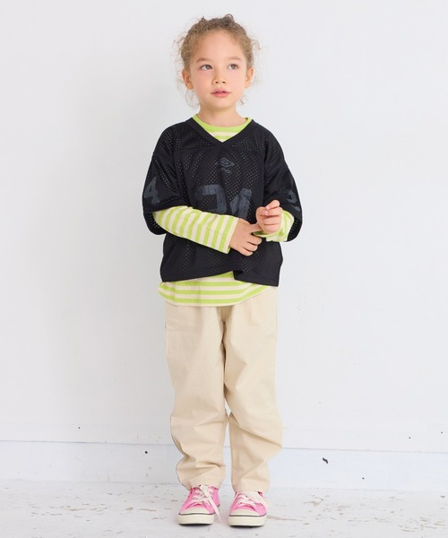 BIG FIELD(ビッグフィールド)の「ツイルサイドテープタックパンツ(その他パンツ・キッズ・モスグリーン/アイボリー/ネイビー/キャメル・100/95/130/150/140/80/120/110/90)」の7枚目の写真