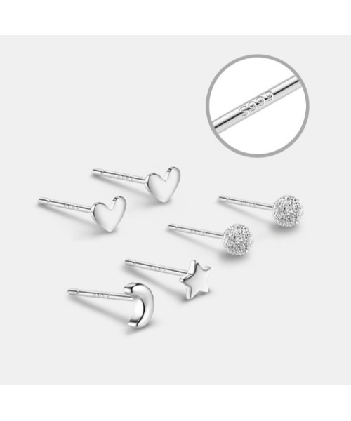 セール】スタッドピアス 【金属アレルギー対応】（ピアス（両耳用