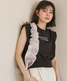 ROPE' PICNIC | 汗染み防止/バックスリットフレンチスリーブミニ裏毛プルオーバー(スウェット)