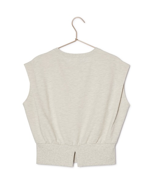 ROPE' PICNIC(ロペピクニック)の「汗染み防止/バックスリットフレンチスリーブミニ裏毛プルオーバー(スウェット・レディース・チャコールグレー/ライトグレー/ホワイト/グレー系その他・38)」の15枚目の写真