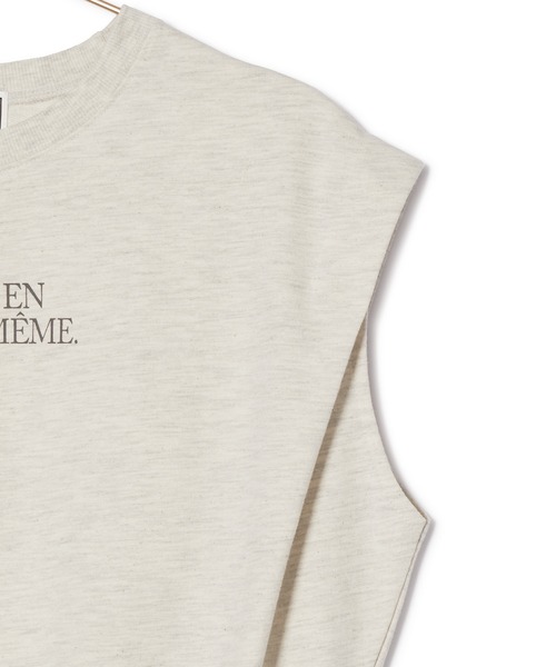 ROPE' PICNIC(ロペピクニック)の「汗染み防止/バックスリットフレンチスリーブミニ裏毛プルオーバー(スウェット・レディース・チャコールグレー/ライトグレー/ホワイト/グレー系その他・38)」の13枚目の写真