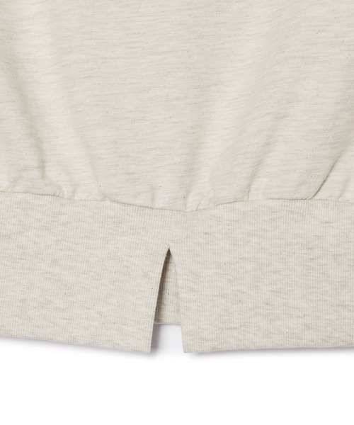 ROPE' PICNIC(ロペピクニック)の「汗染み防止/バックスリットフレンチスリーブミニ裏毛プルオーバー(スウェット・レディース・チャコールグレー/ライトグレー/ホワイト/グレー系その他・38)」の10枚目の写真