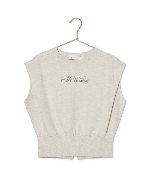 ROPE' PICNIC(ロペピクニック)の「汗染み防止/バックスリットフレンチスリーブミニ裏毛プルオーバー(スウェット・レディース・チャコールグレー/ライトグレー/ホワイト/グレー系その他・38)」の16枚目の写真