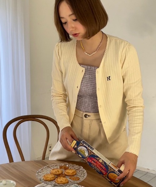 RUBY AND YOU（ルビーアンドユー）の「チェックシャーリングキャミソール（キャミソール・レディース・ライトパープル・FREE）」の11枚目の写真